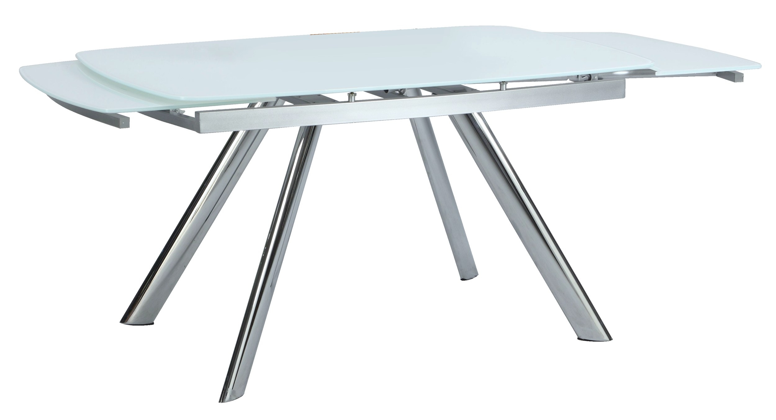 Alina Self-Storing Extendable Dining White Table