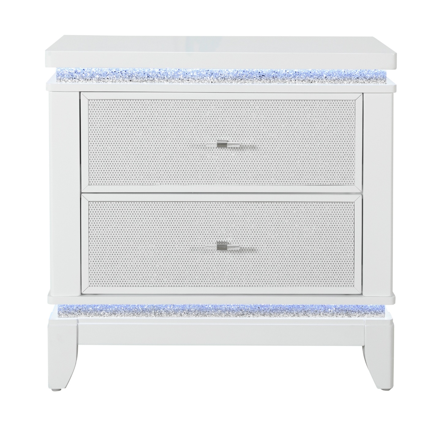 Alina 2-Drawer Nightstand with LED and USB