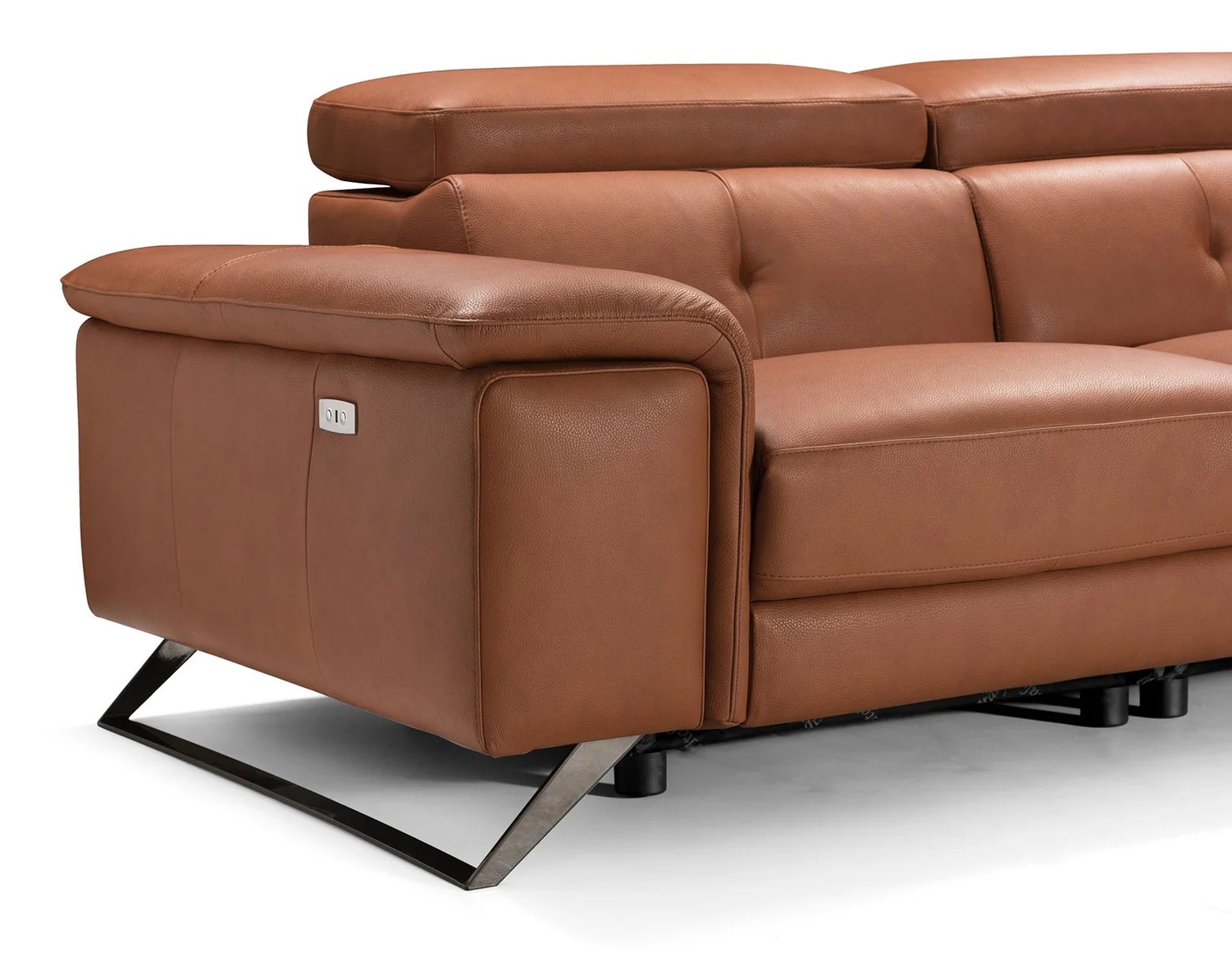 Allegro Modular Leather L-Shape Sectional Sofa