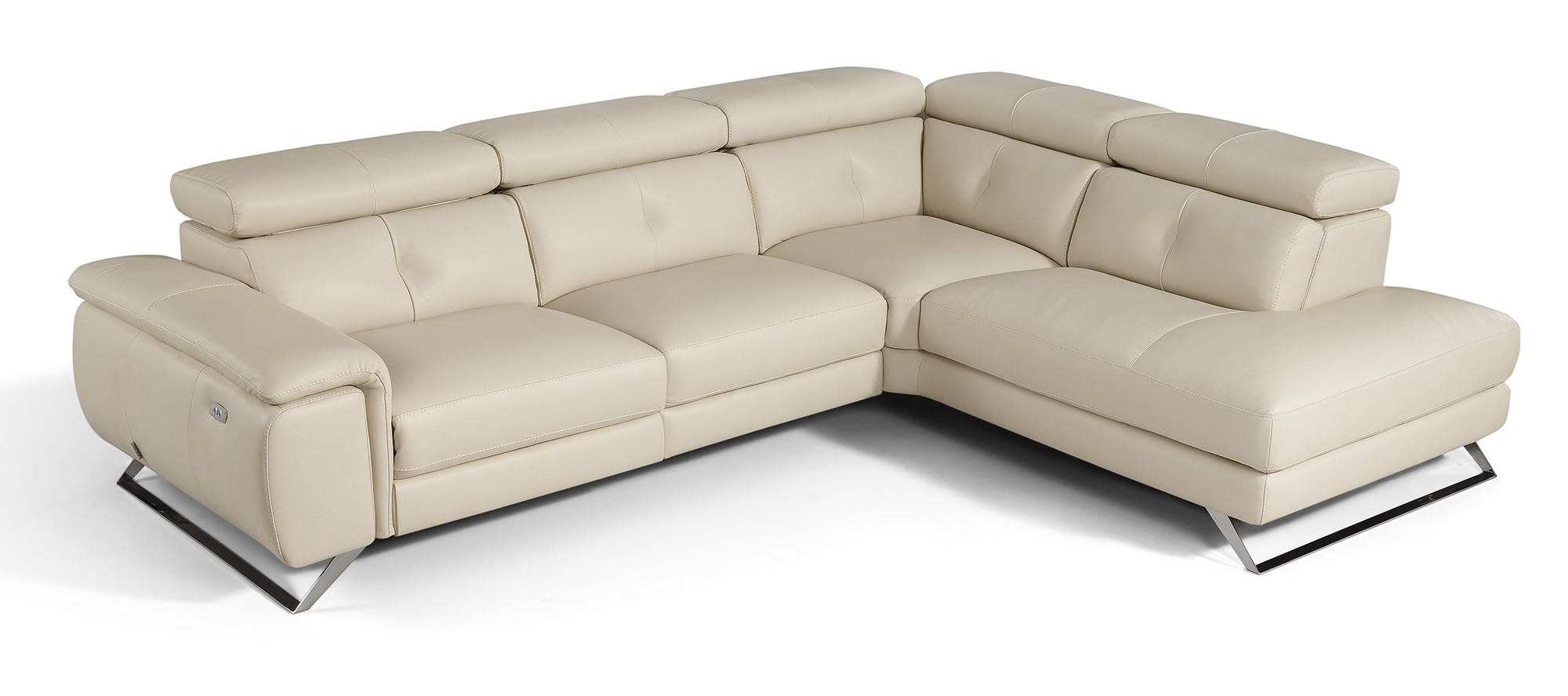 Cowhide leather corner sofa relax