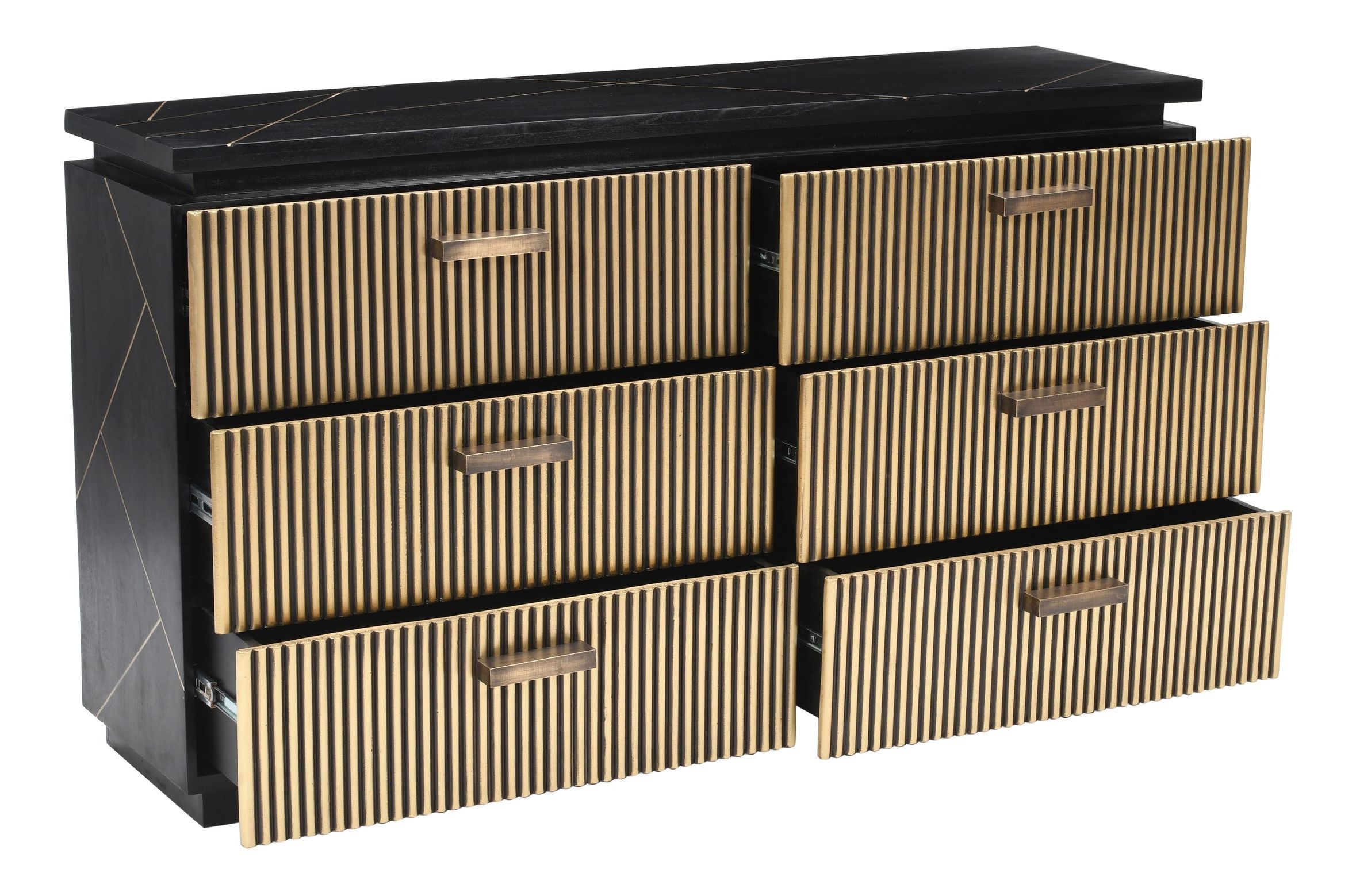 Allure 6-Drawer Wood Veneer Dresser
