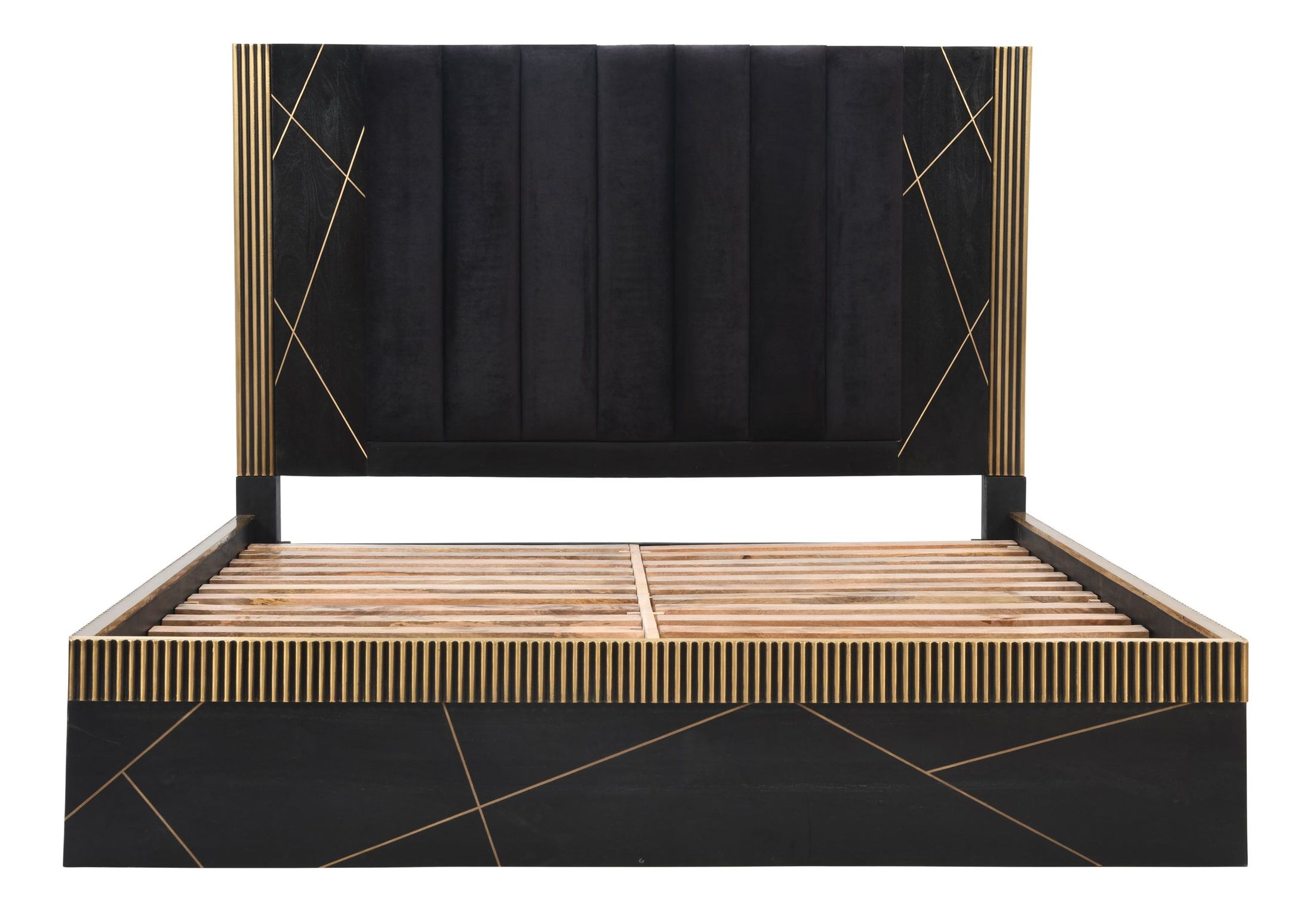 Allure King Size Bed with Fabric Upholstered Headboard