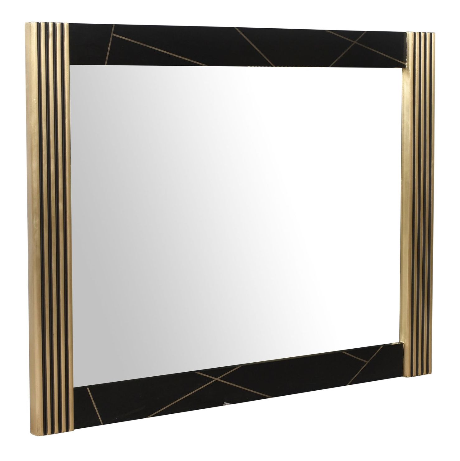Allure Square Wood Veneer Mirror