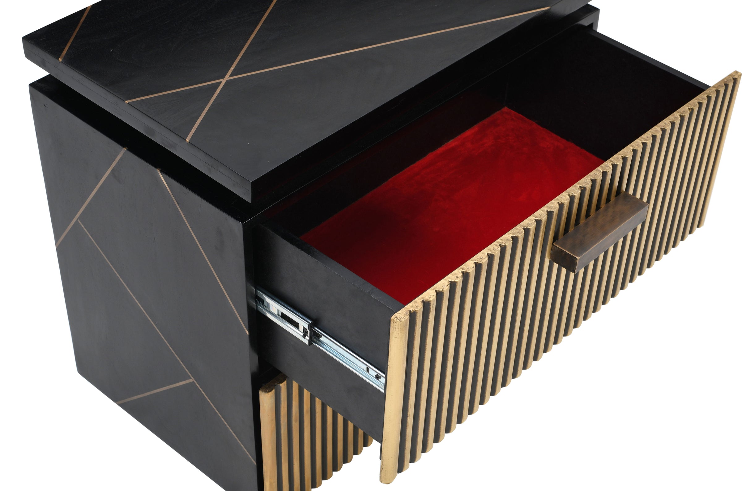 Allure 2-Drawer Wood Veneer Nightstand
