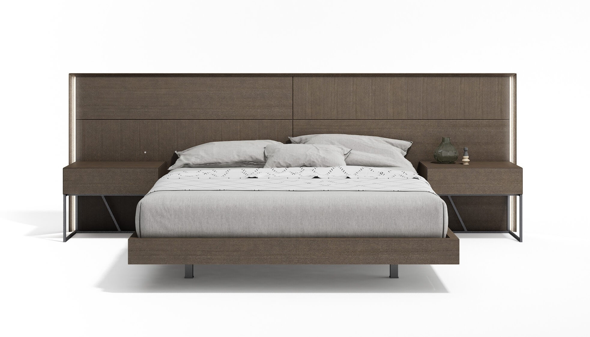 WRS Almada Wood Bed, Queen Size