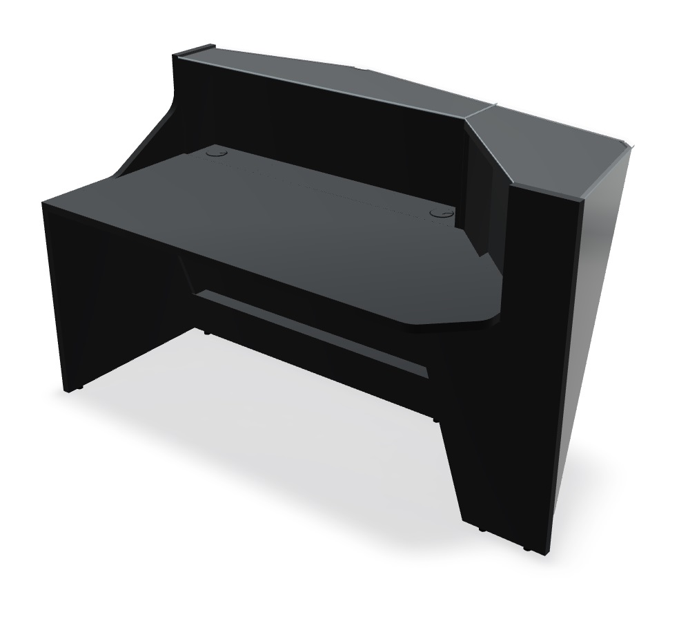 Alpa 72" Straight Reception Desk w/LED Light, Right-Curved
