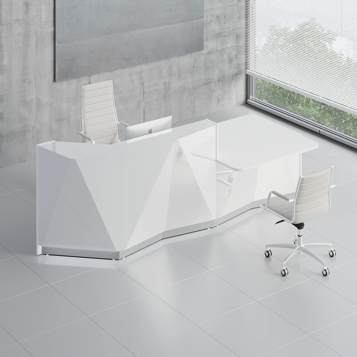 alpa-161"-x-124"-u-shape-reception-desk-with-counter