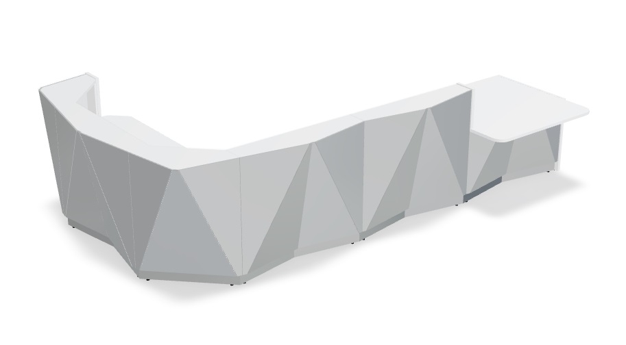 Alpa 170" Corner Large Reception Desk by MDD 