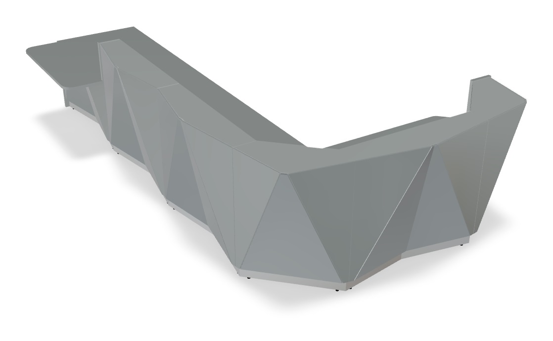 MDD Alpa 170" Corner Large Reception Desk