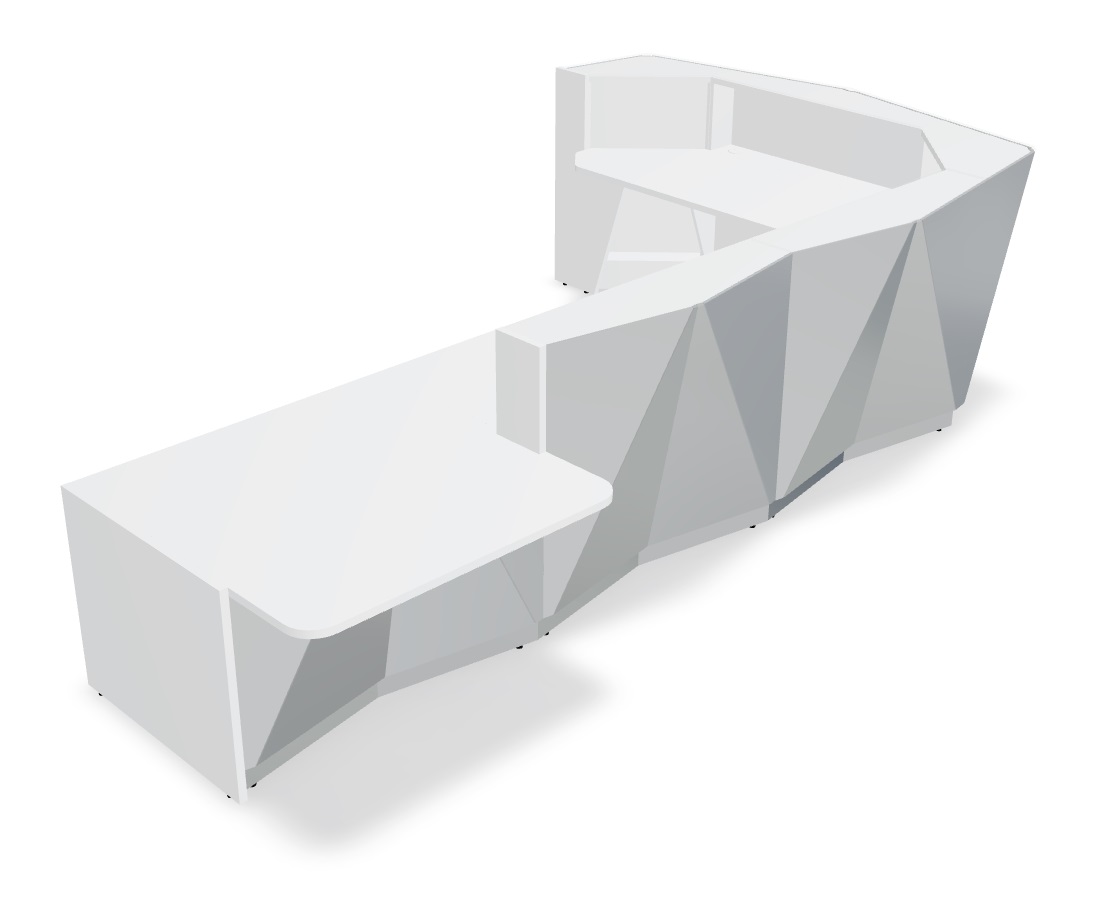 MDD Alpa 170" Corner Large Reception Desk