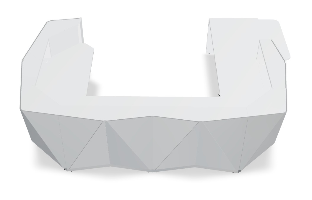 MDD Alpa 170" Corner Large Reception Desk