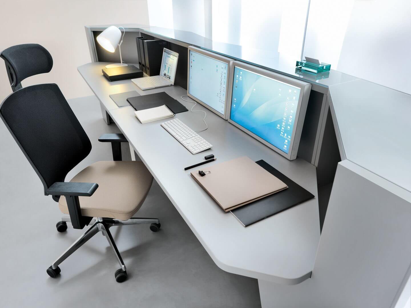 Alpa 97" Reception Desk with Counter Top