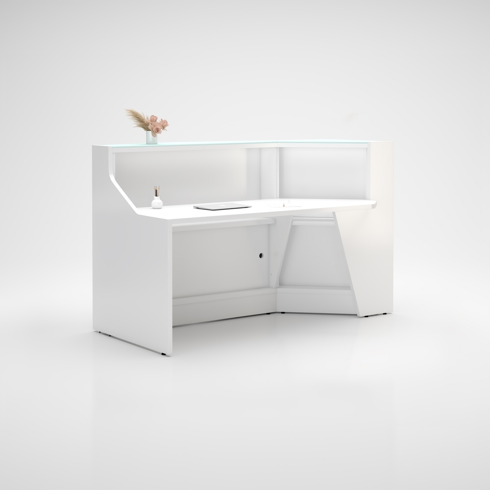 Alpa 72" Straight Reception Desk w/LED Light