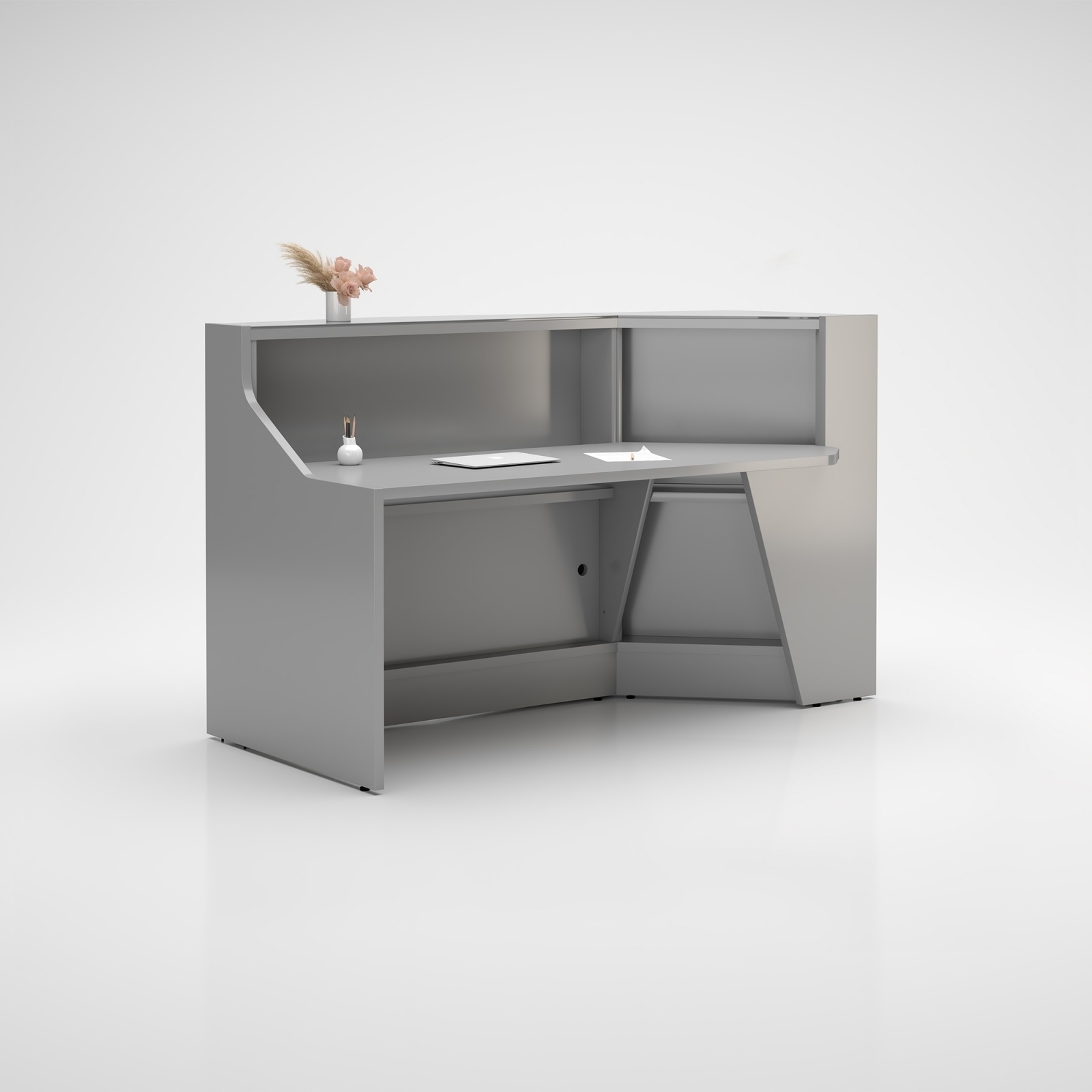 Alpa 72" Straight Reception Desk With LAF Angle Back