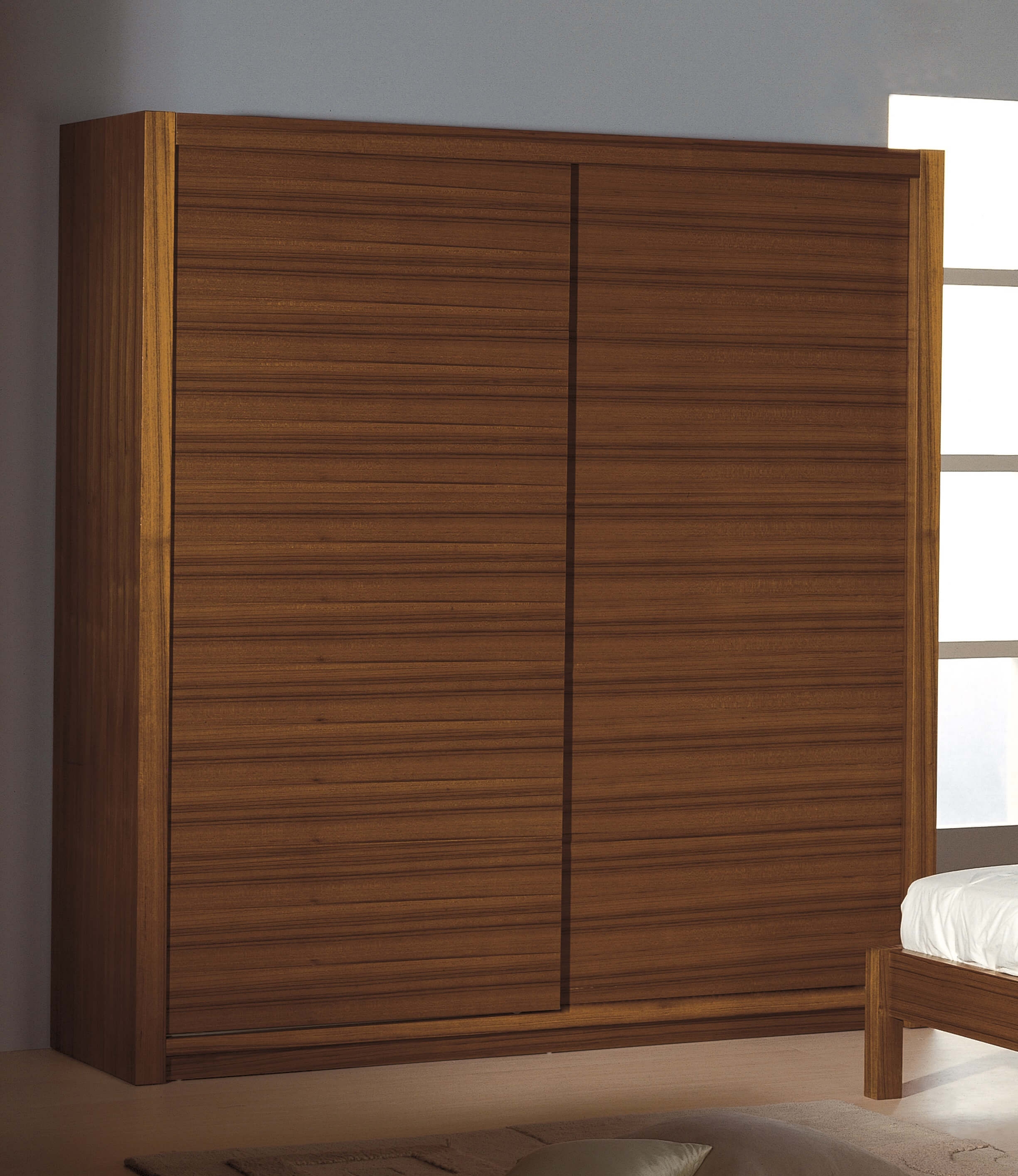 Beverly Hills Alpha Wood Veneer Wardrobe