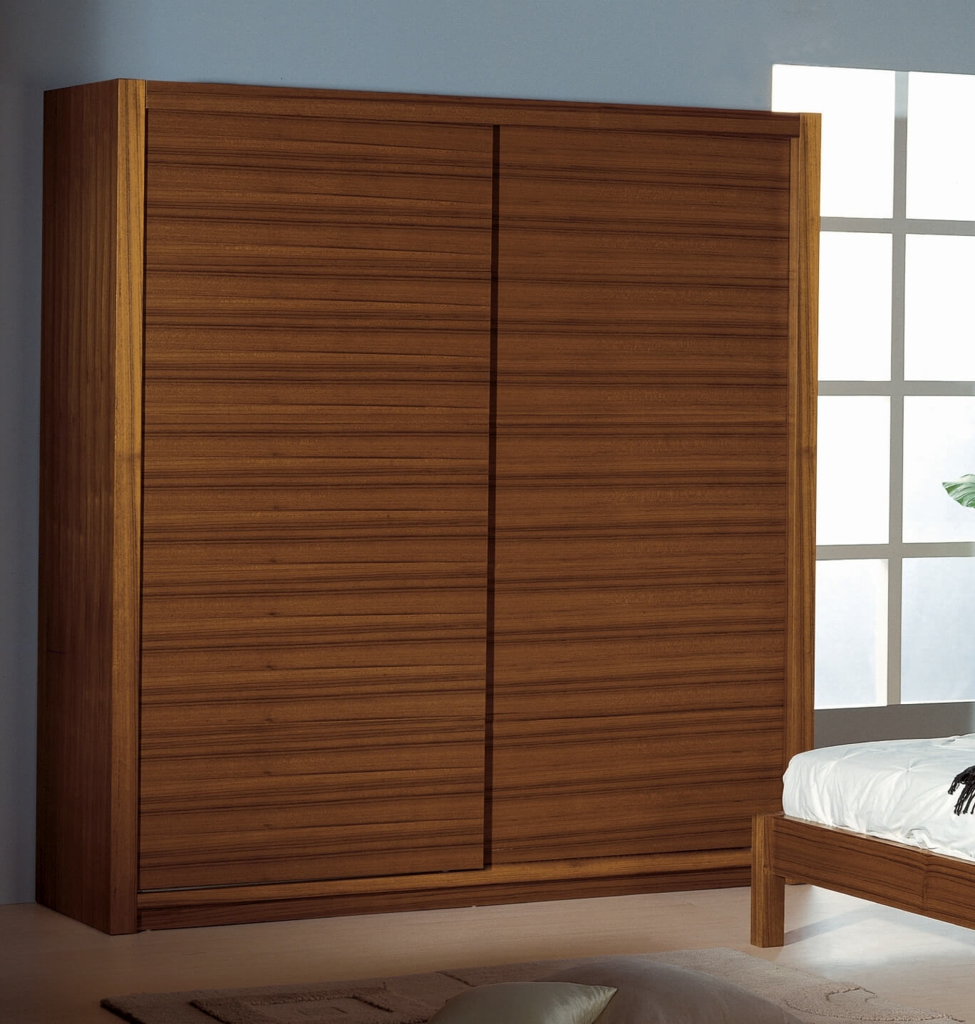 Alpha Wood Veneer Wardrobe