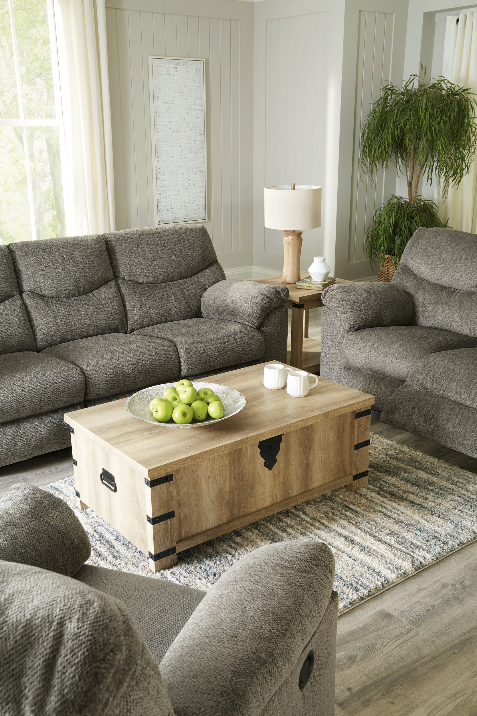 Alphons Fabric Reclining Living Room Set