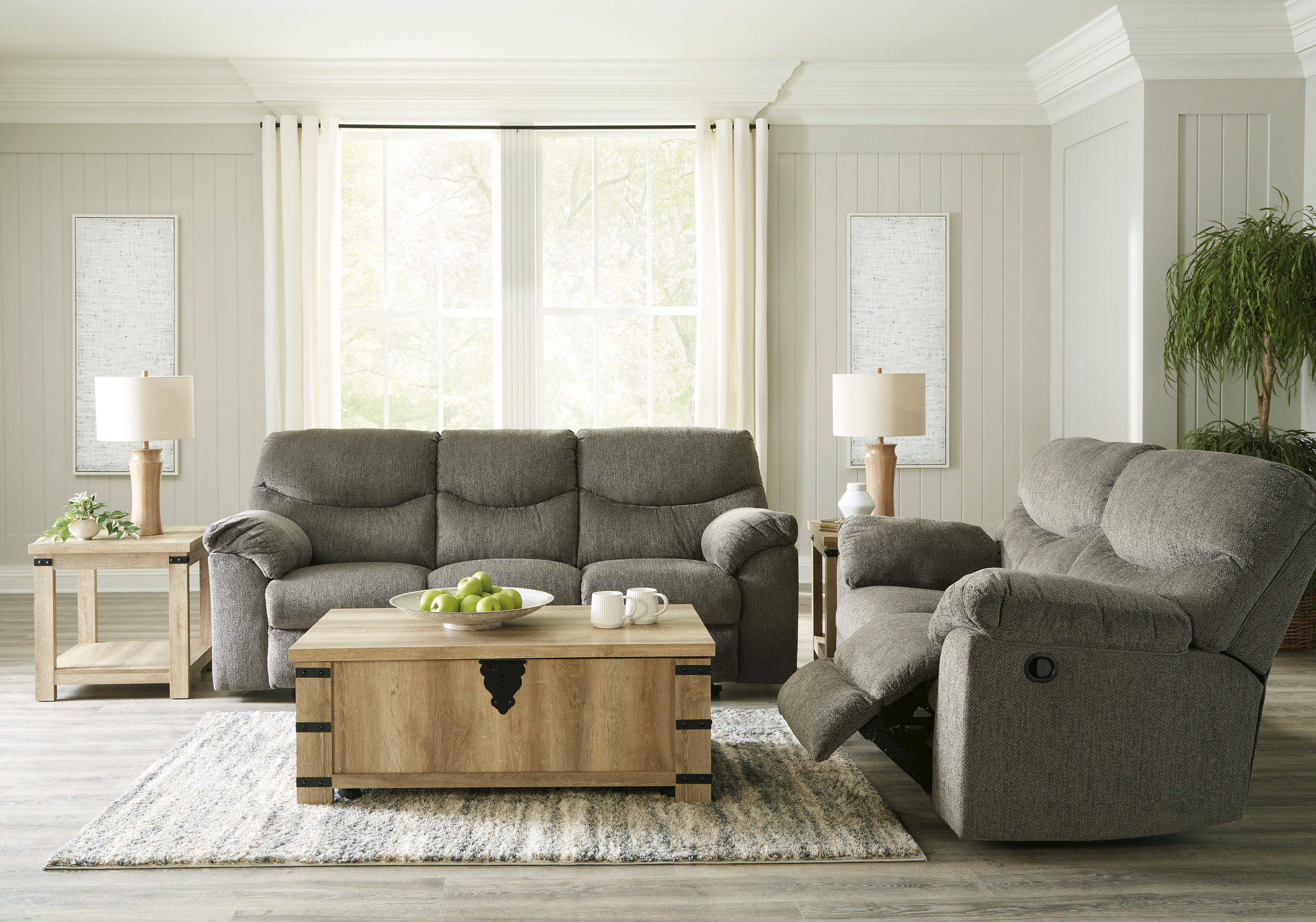 Alphons Fabric Reclining Living Room Set
