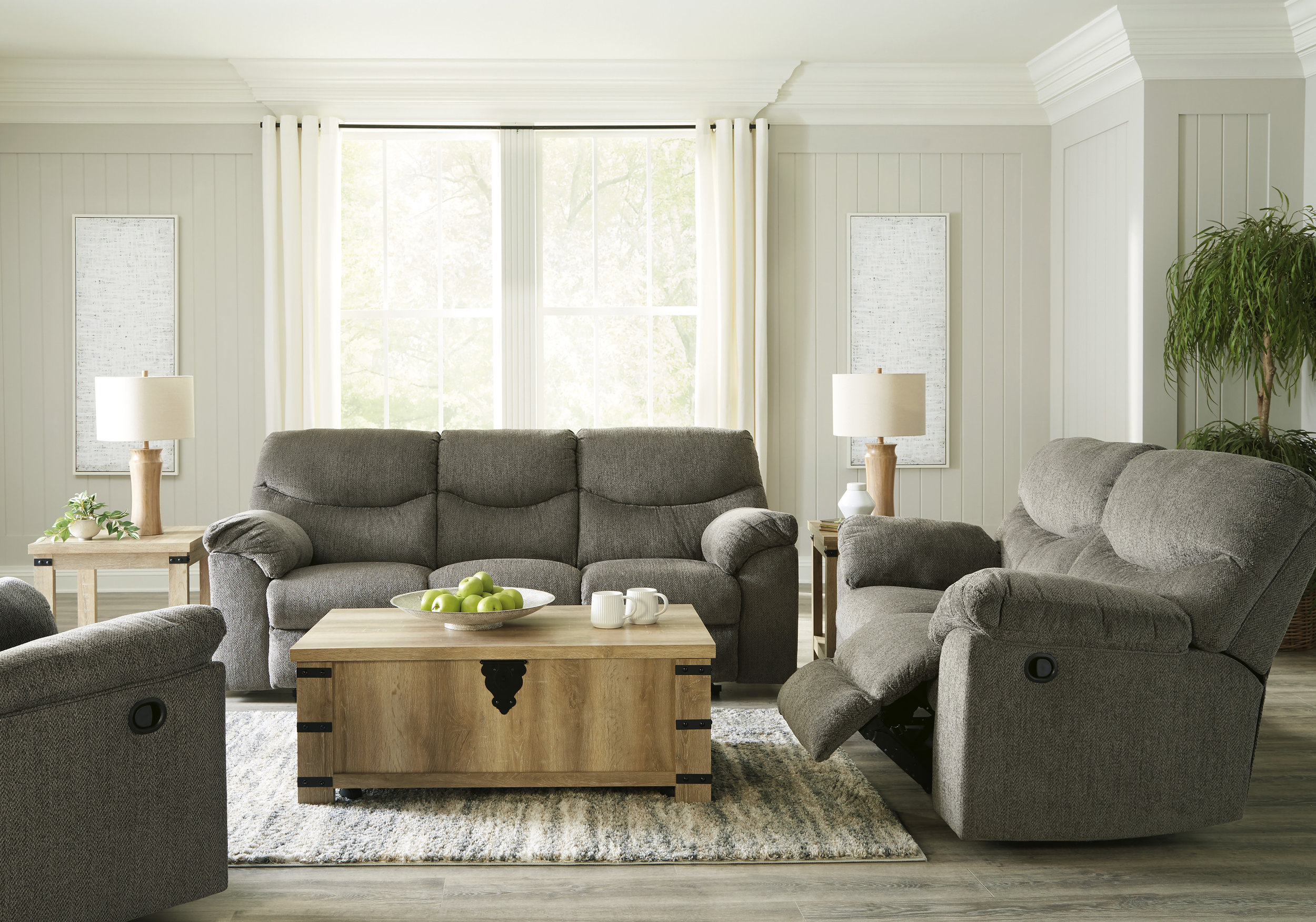 Alphons Fabric Reclining Living Room Set