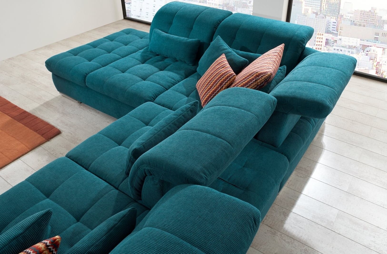 Alpine U-shaped Right Facing Sofa And Armless Chair