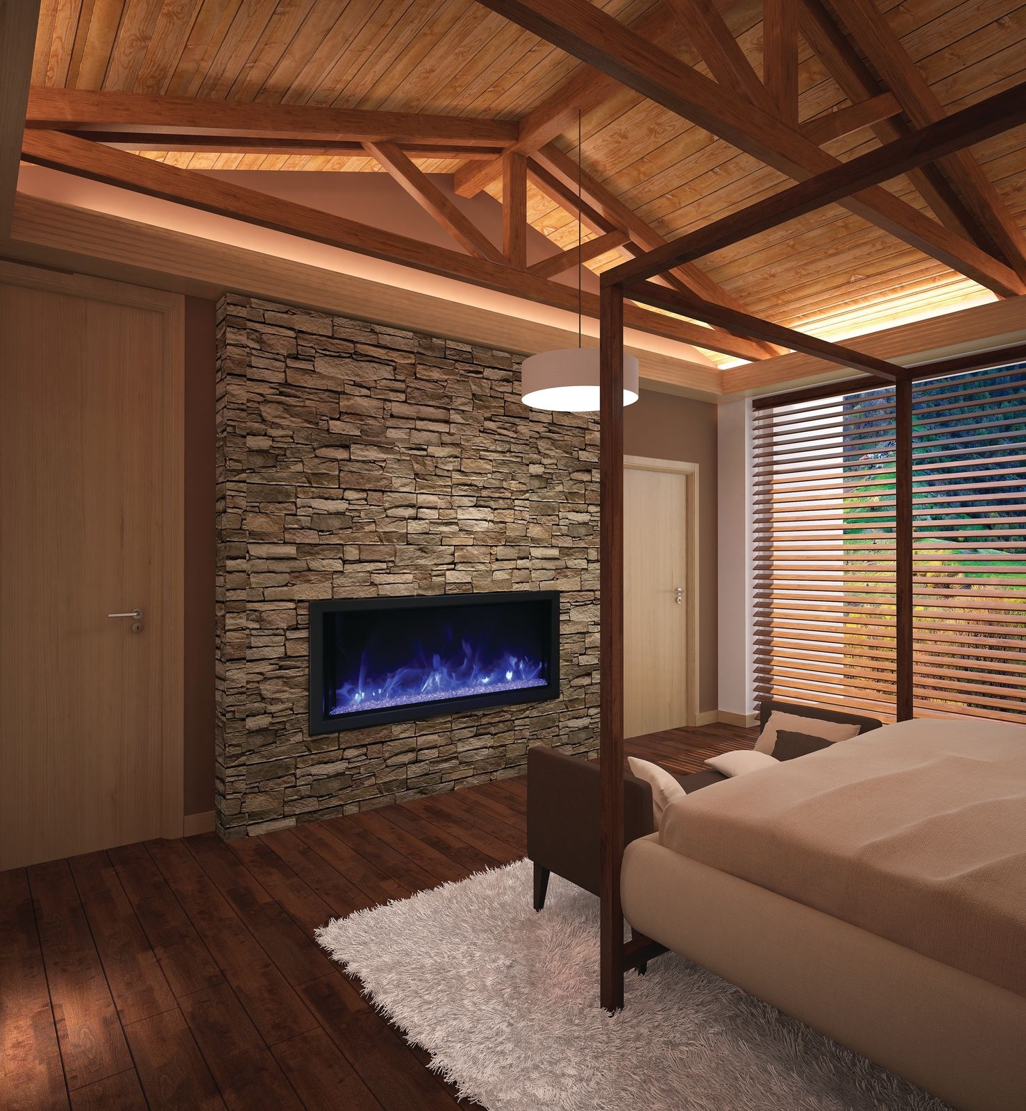 Panorama DEEP XT 50" Glass Electric Fireplace