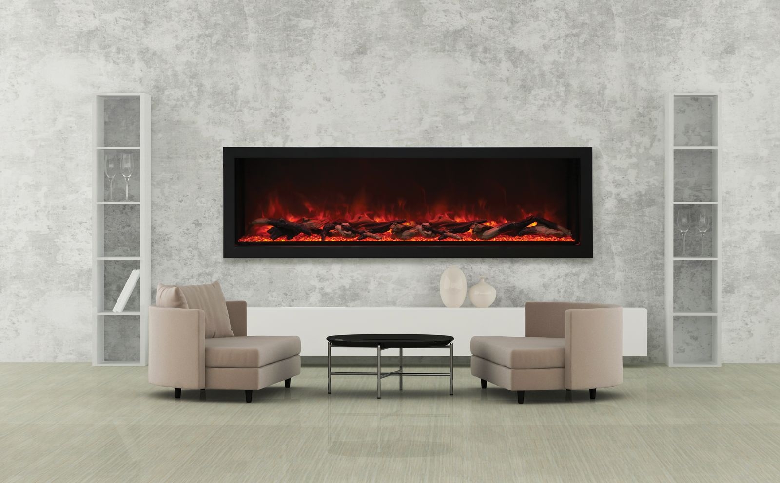 Panorama DEEP XT Glass Electric Fireplace