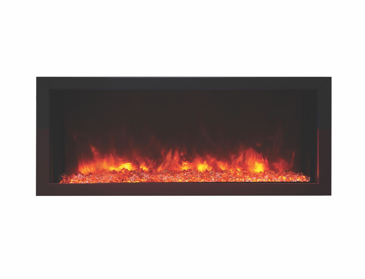 Panorama Extra Slim Glass Electric Fireplace