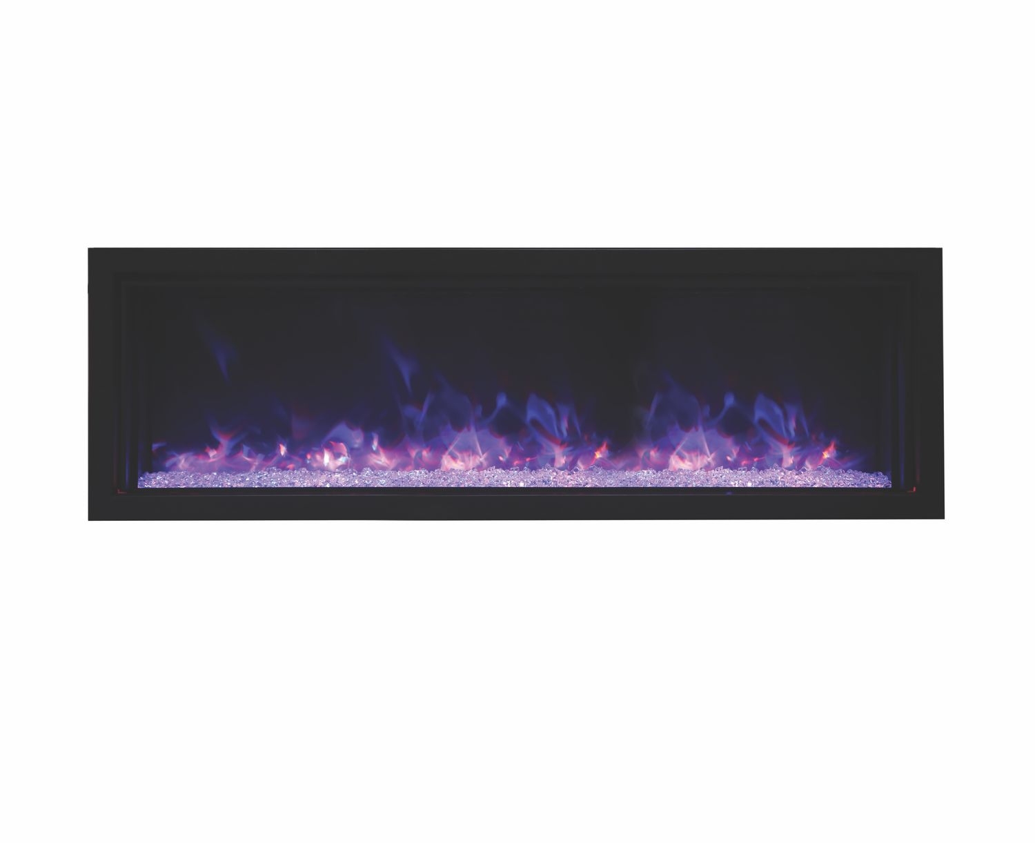 Panorama Extra Slim Glass Electric Fireplace