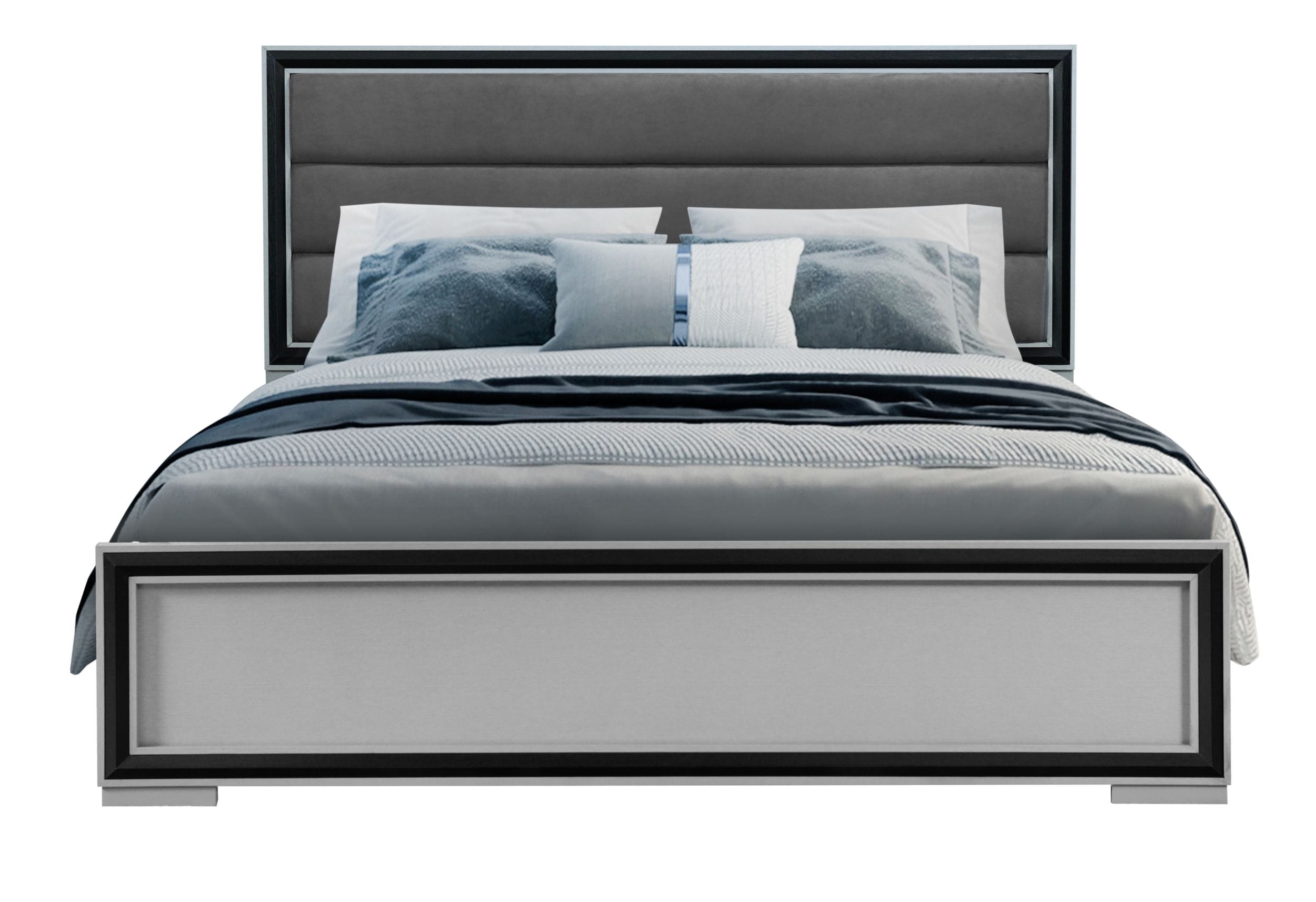 Amelia Fabric/Wood Bed w/LED Lighting, Full Size