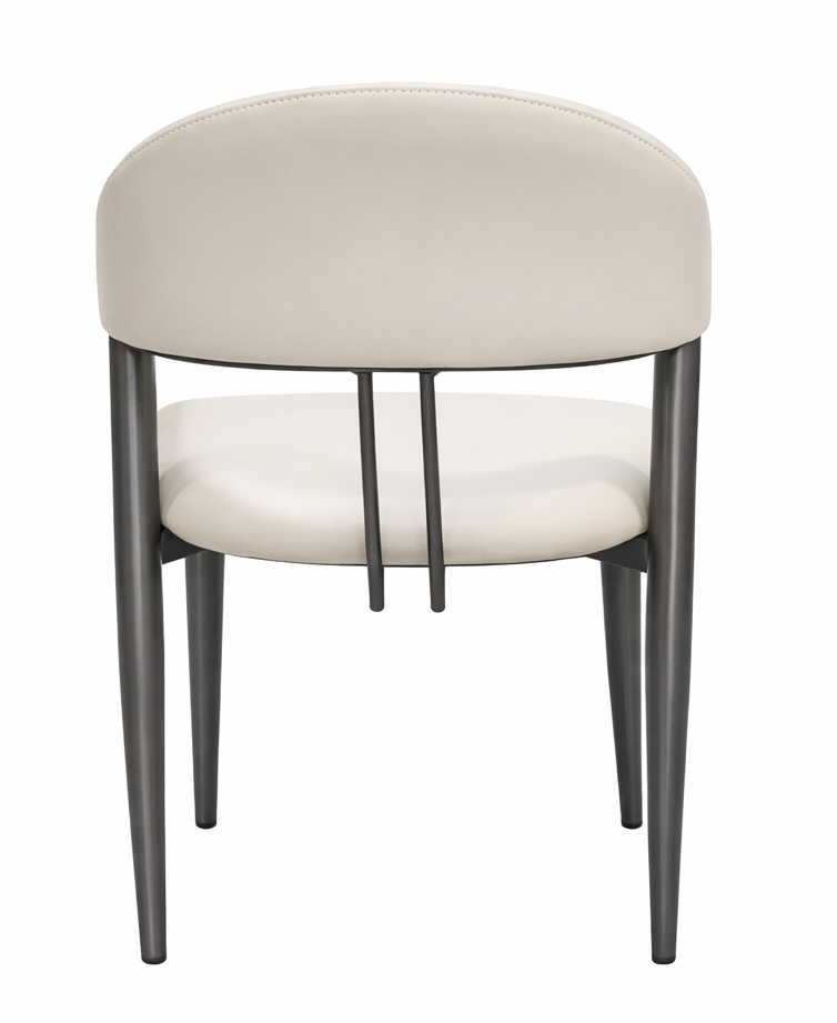 Amelia PU/Metal Dining Arm Chair