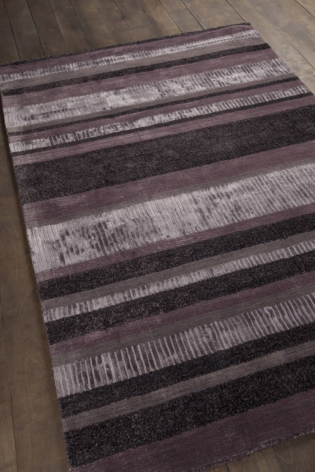 Amigo Polyester/Viscose/Wool Rectangular Handmade Rug