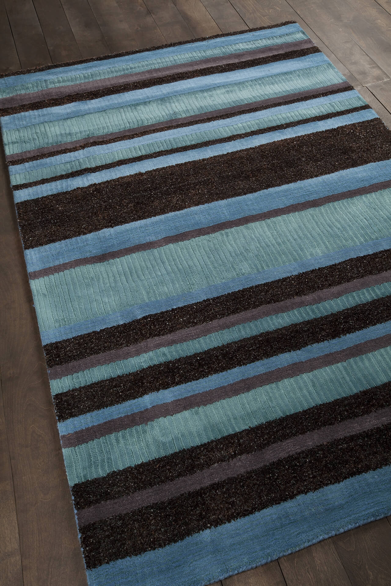 Amigo Polyester/Viscose/Wool Rectangular Handmade Rug