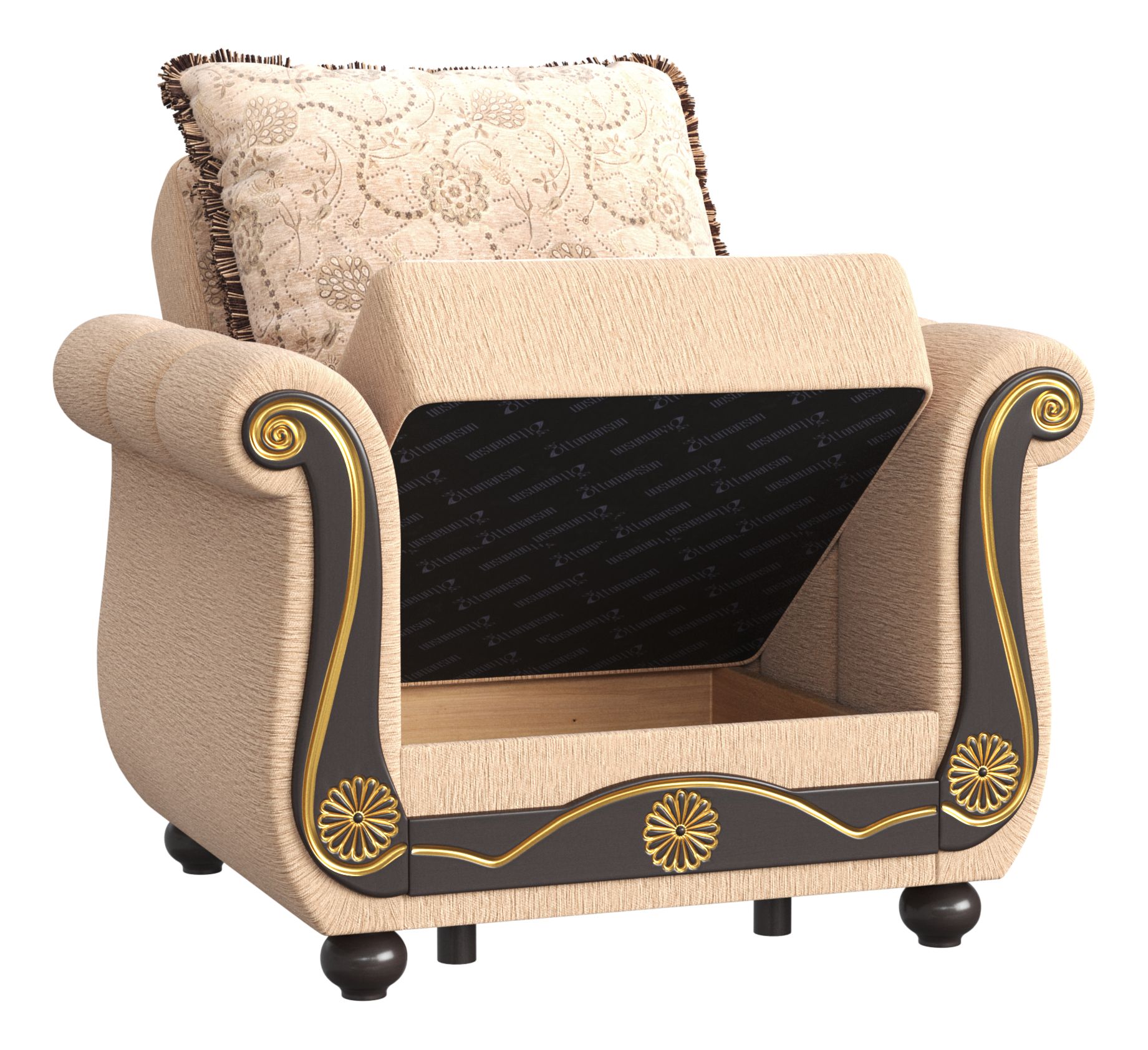 Americana Fabric Convertible Living Room Set