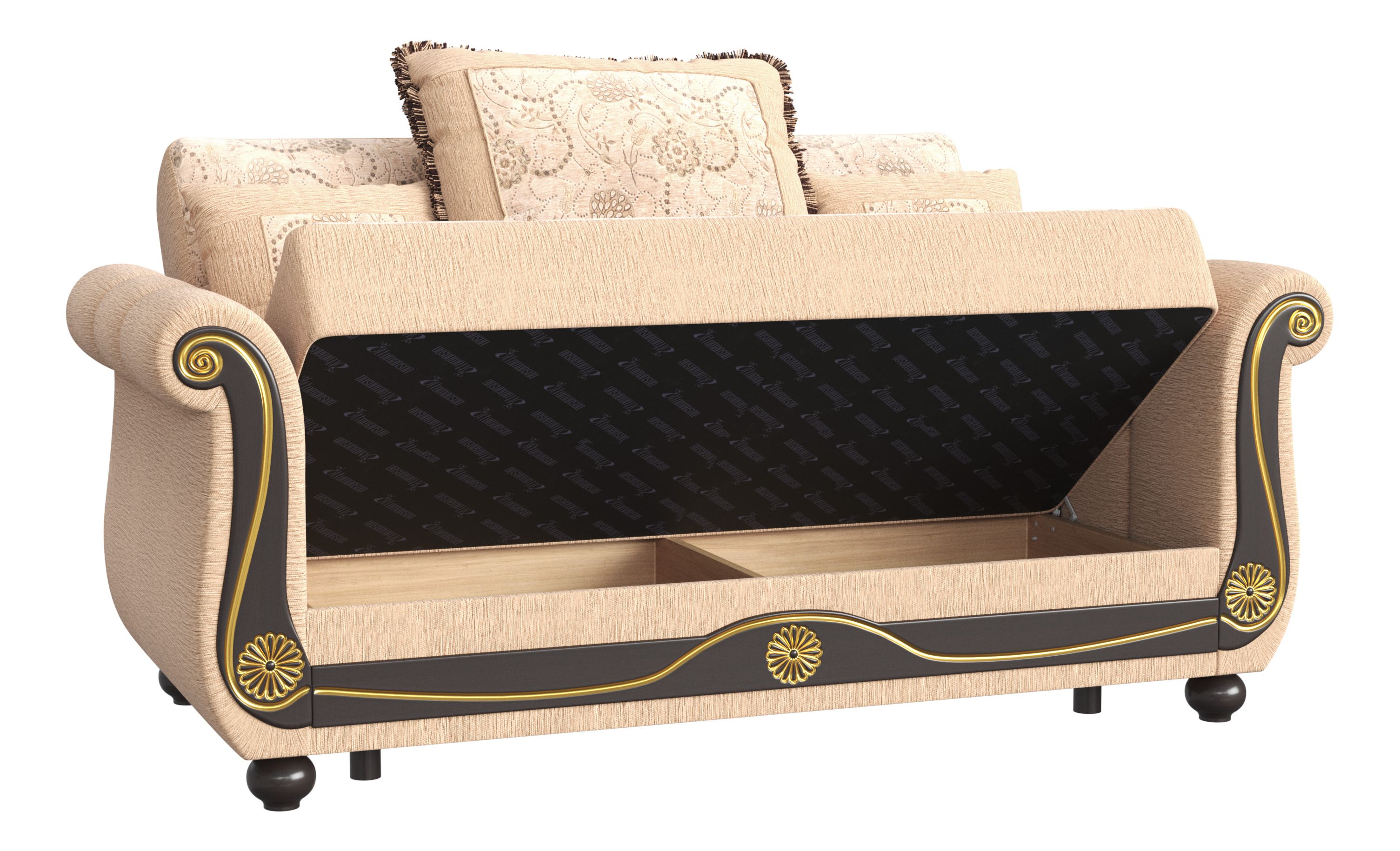 Americana Fabric Convertible Living Room Set