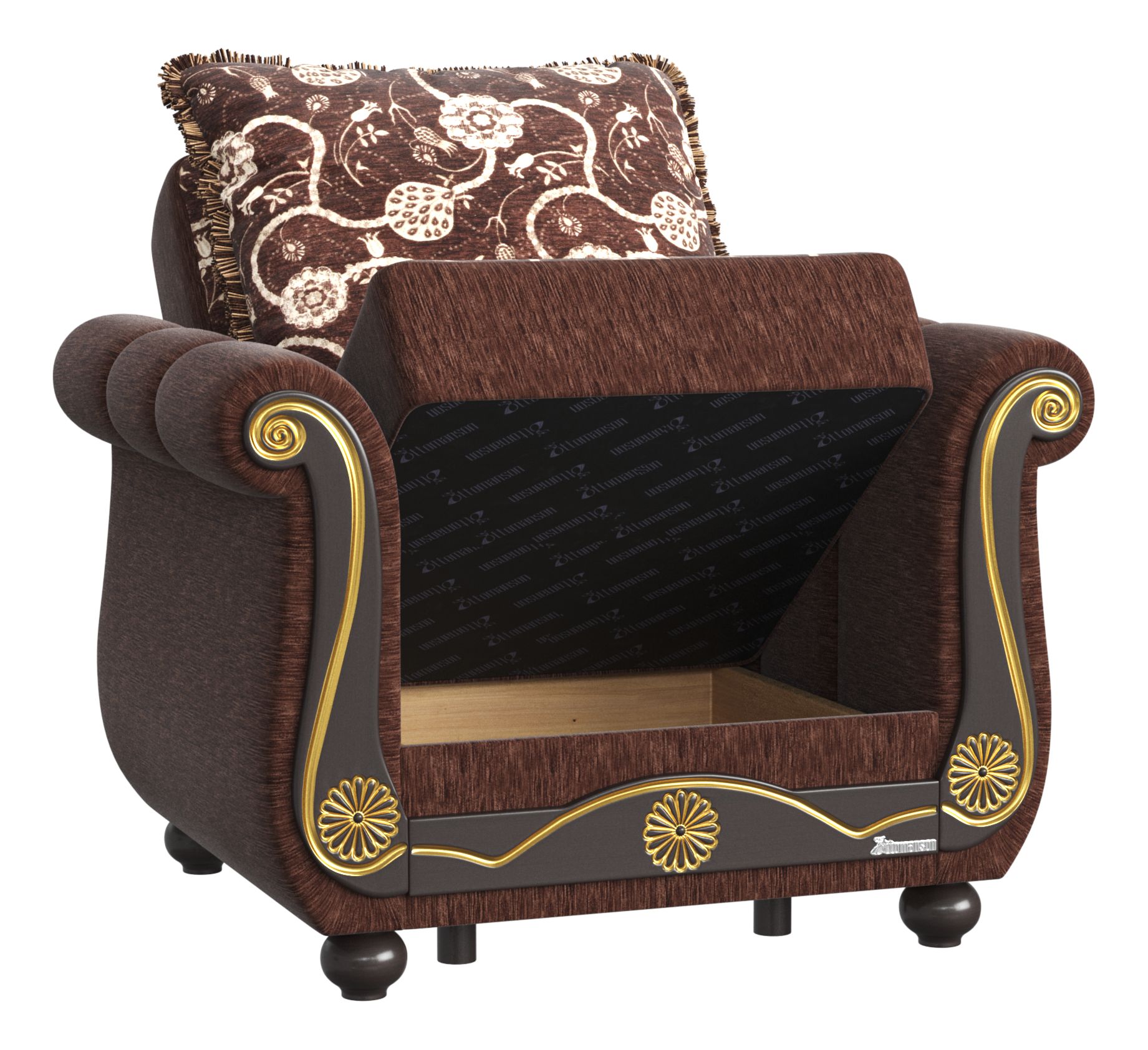 Americana Fabric Convertible Living Room Set