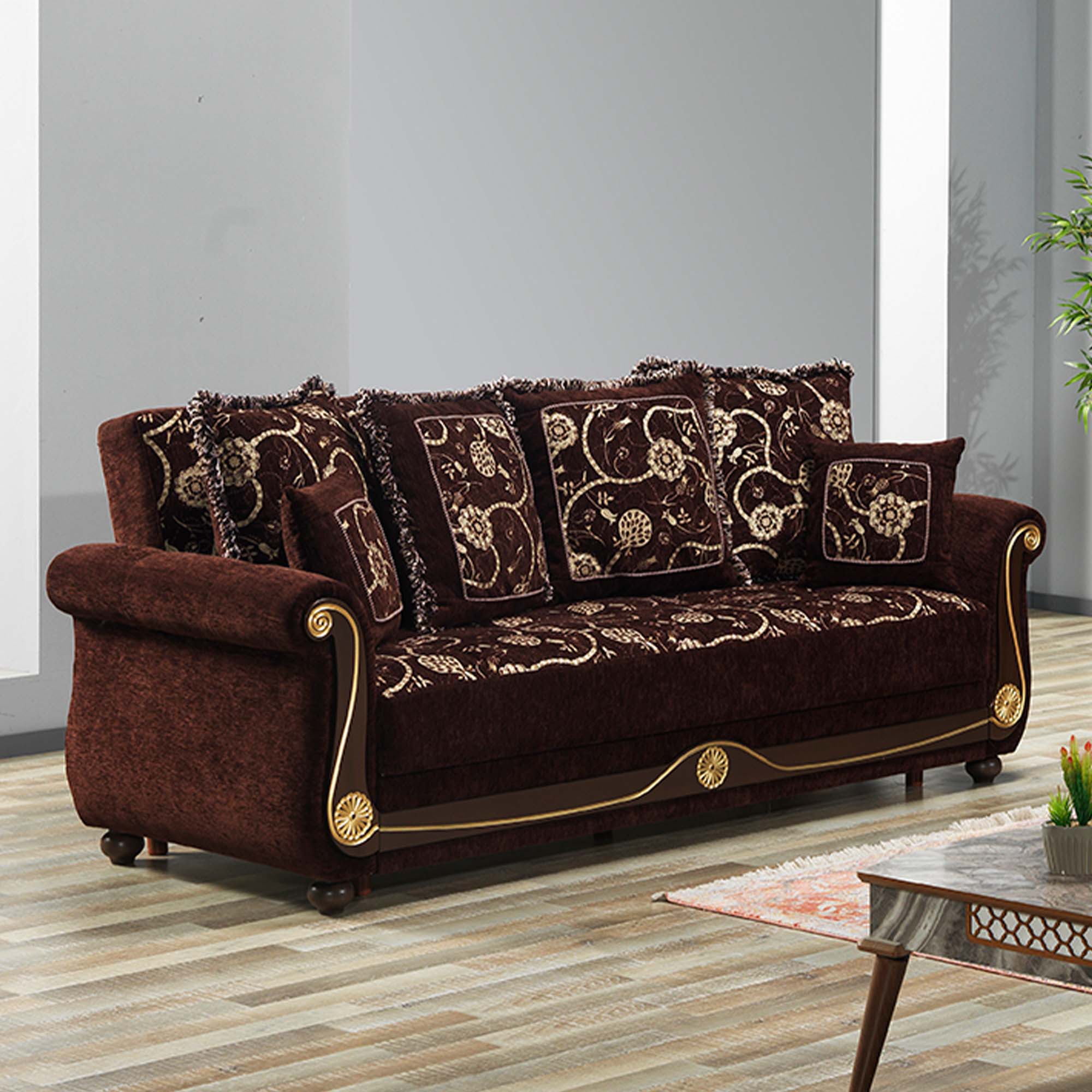 Americana Fabric Convertible Living Room Set