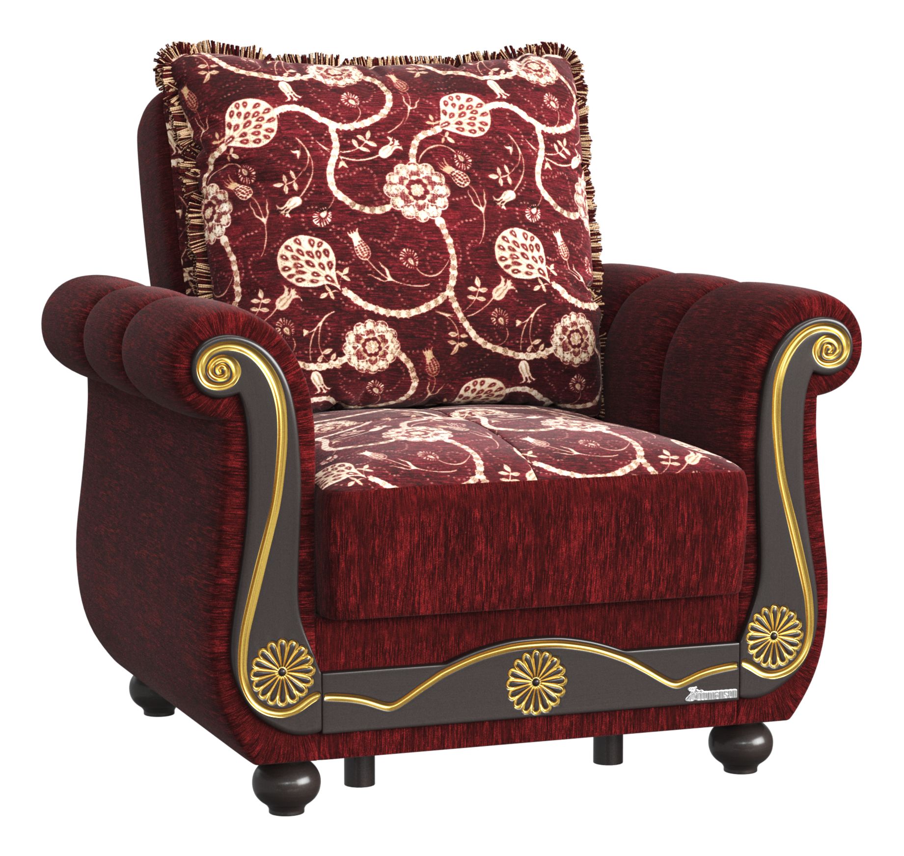 Americana Fabric Convertible Living Room Set