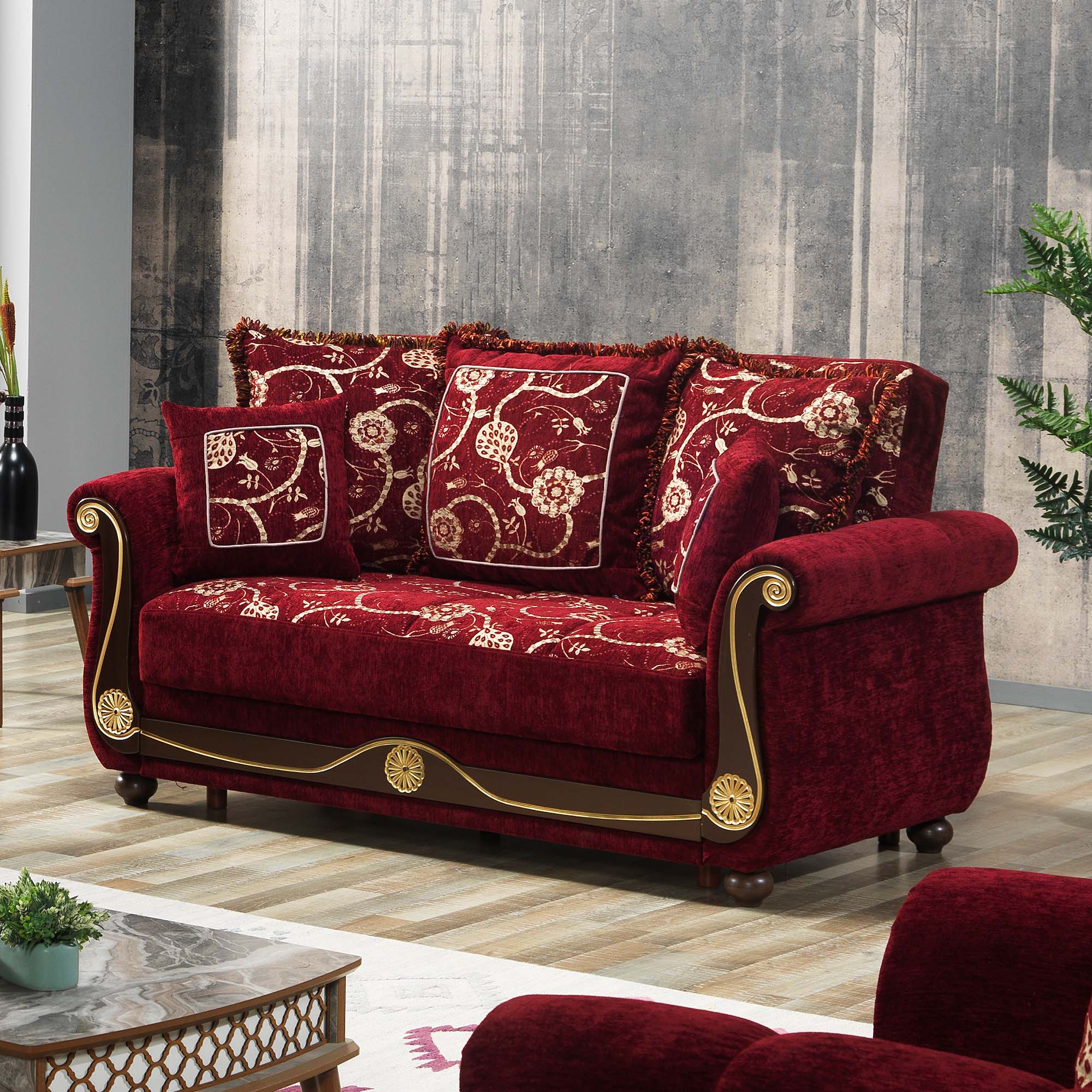Americana Fabric Loveseat