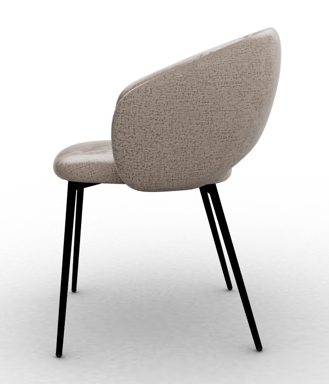 Anime Fabric/Metal Dining Chair