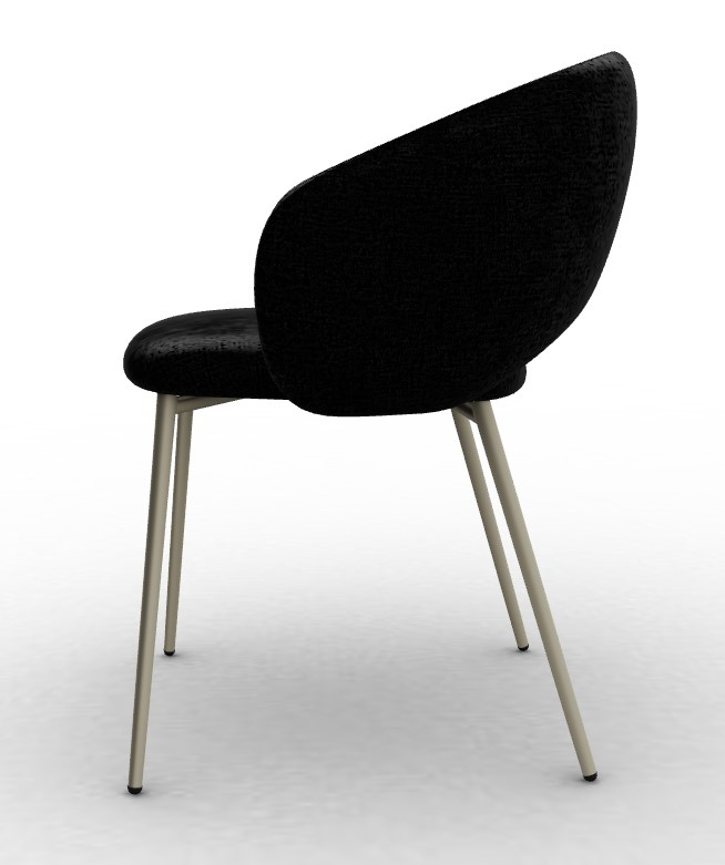 Anime Fabric/Metal Dining Chair
