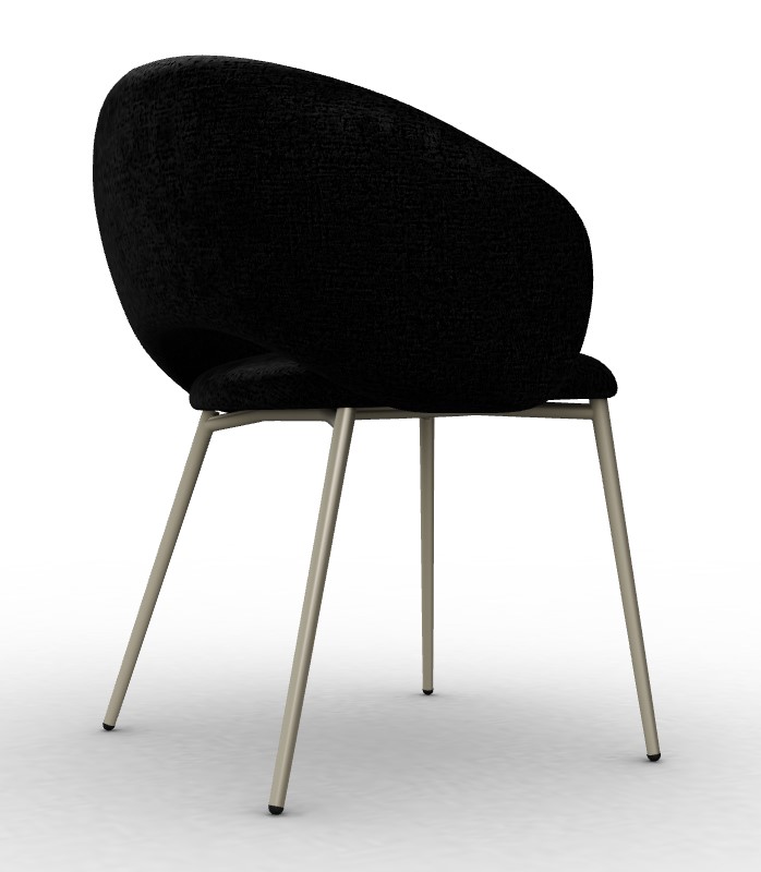 Anime Fabric/Metal Dining Chair