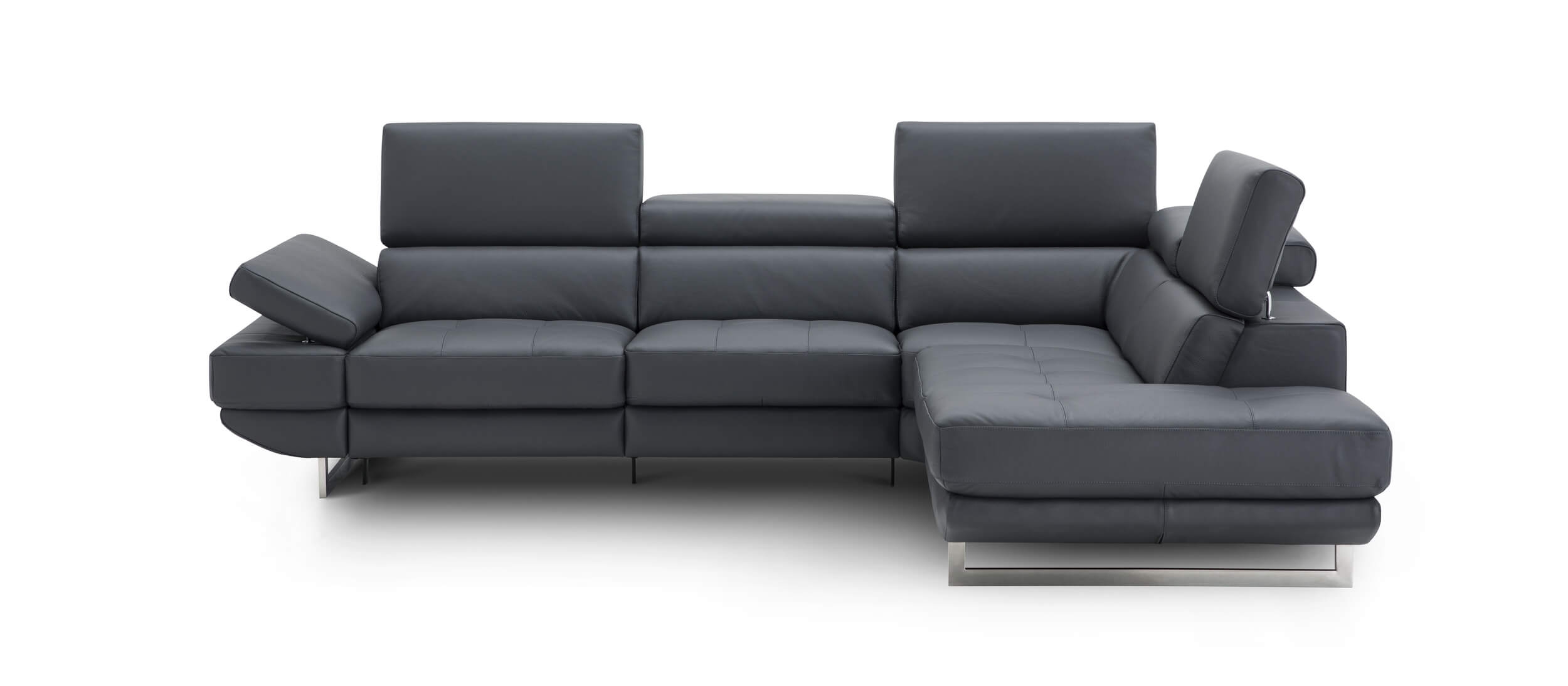 Annalaise Leather Sectional w/ Recliner