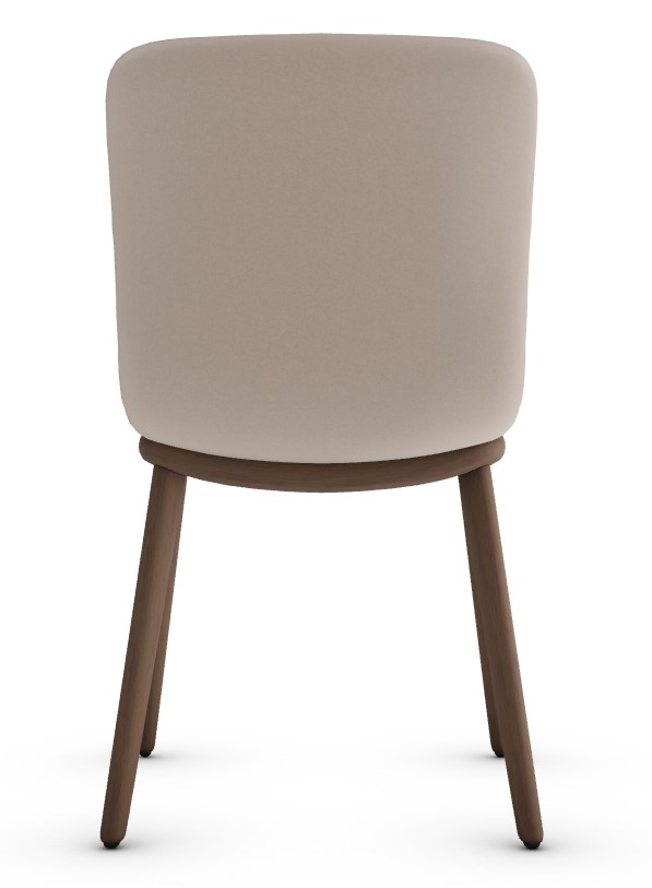Annie Venice Fabric/Wood Dining Chair