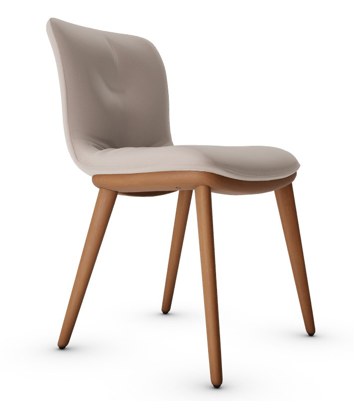 Annie Fabric/Wood Dining Chair