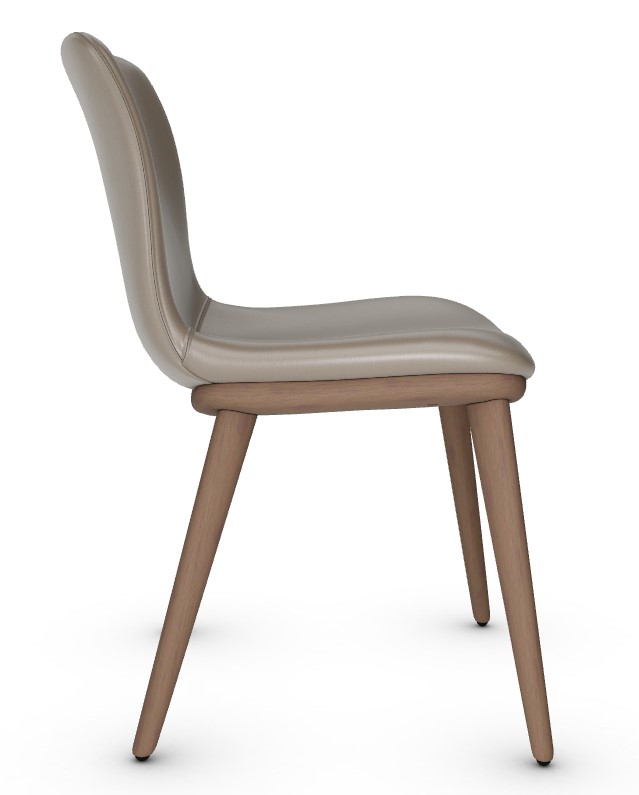 Annie Leather/Wood Dining Chair