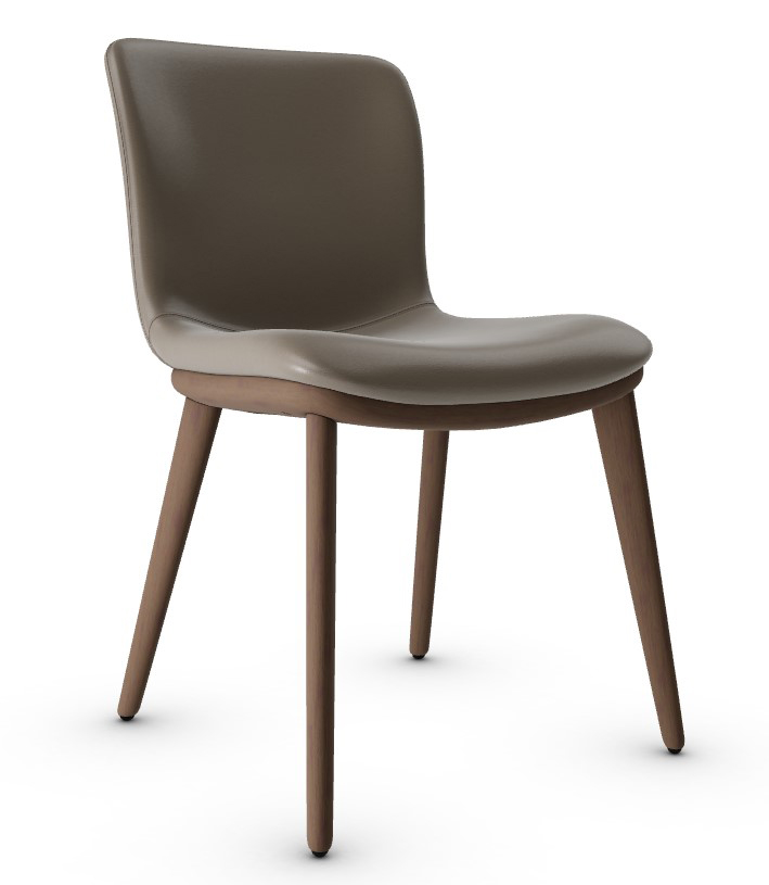 Annie Leather/Wood Dining Chair