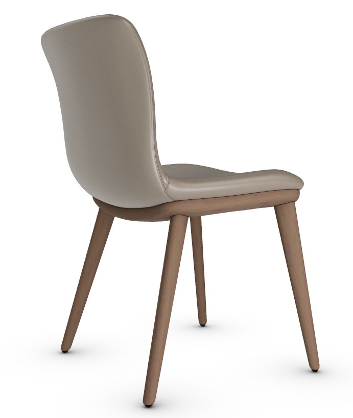 Annie Leather/Wood Dining Chair