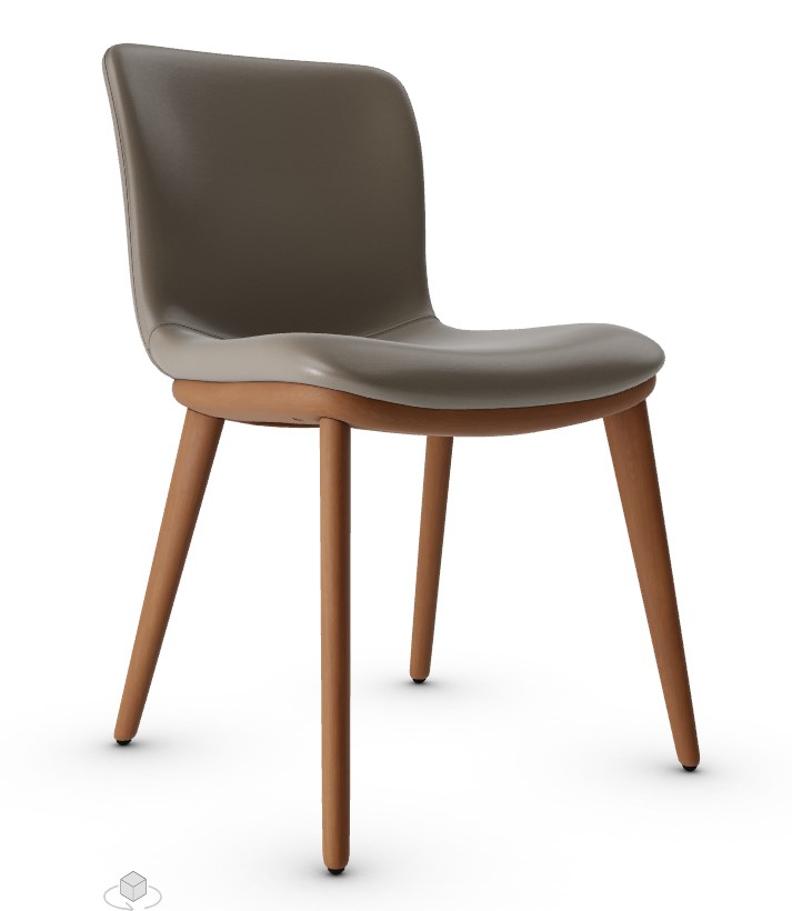 Annie Leather/Wood Dining Chair
