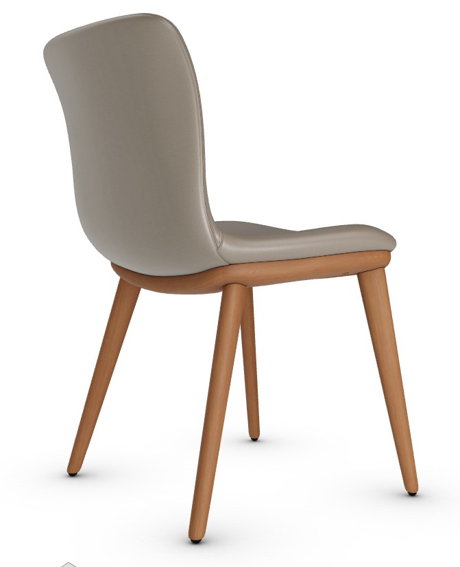 Annie Leather/Wood Dining Chair