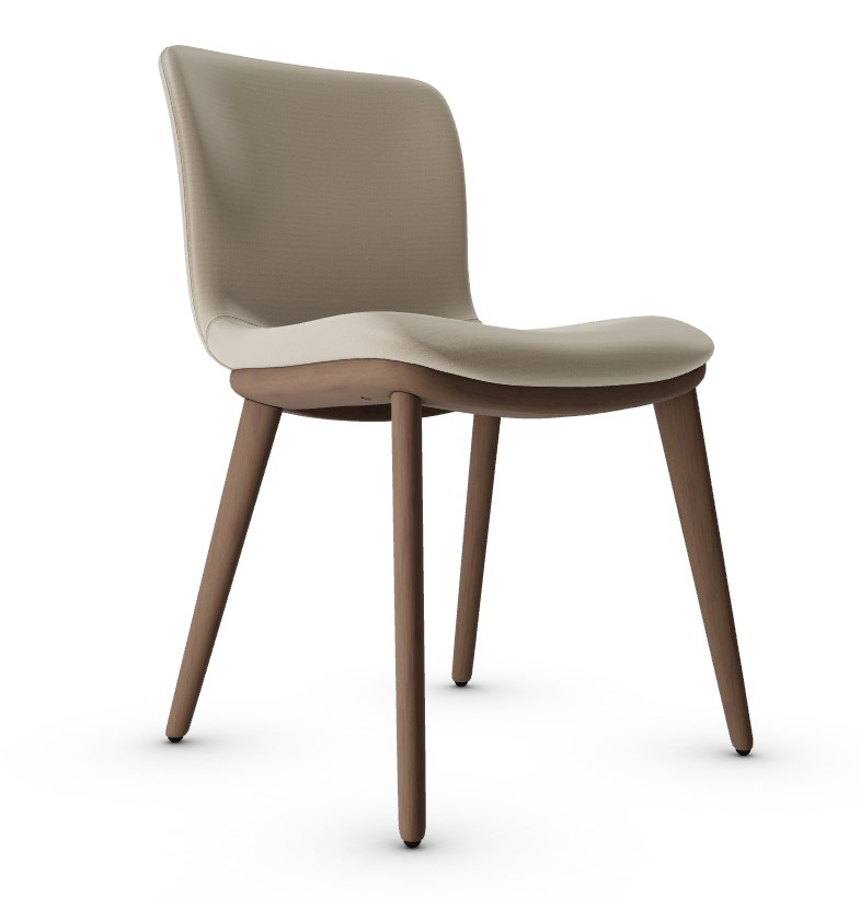 Annie Malmo Fabric/Wood Dining Chair